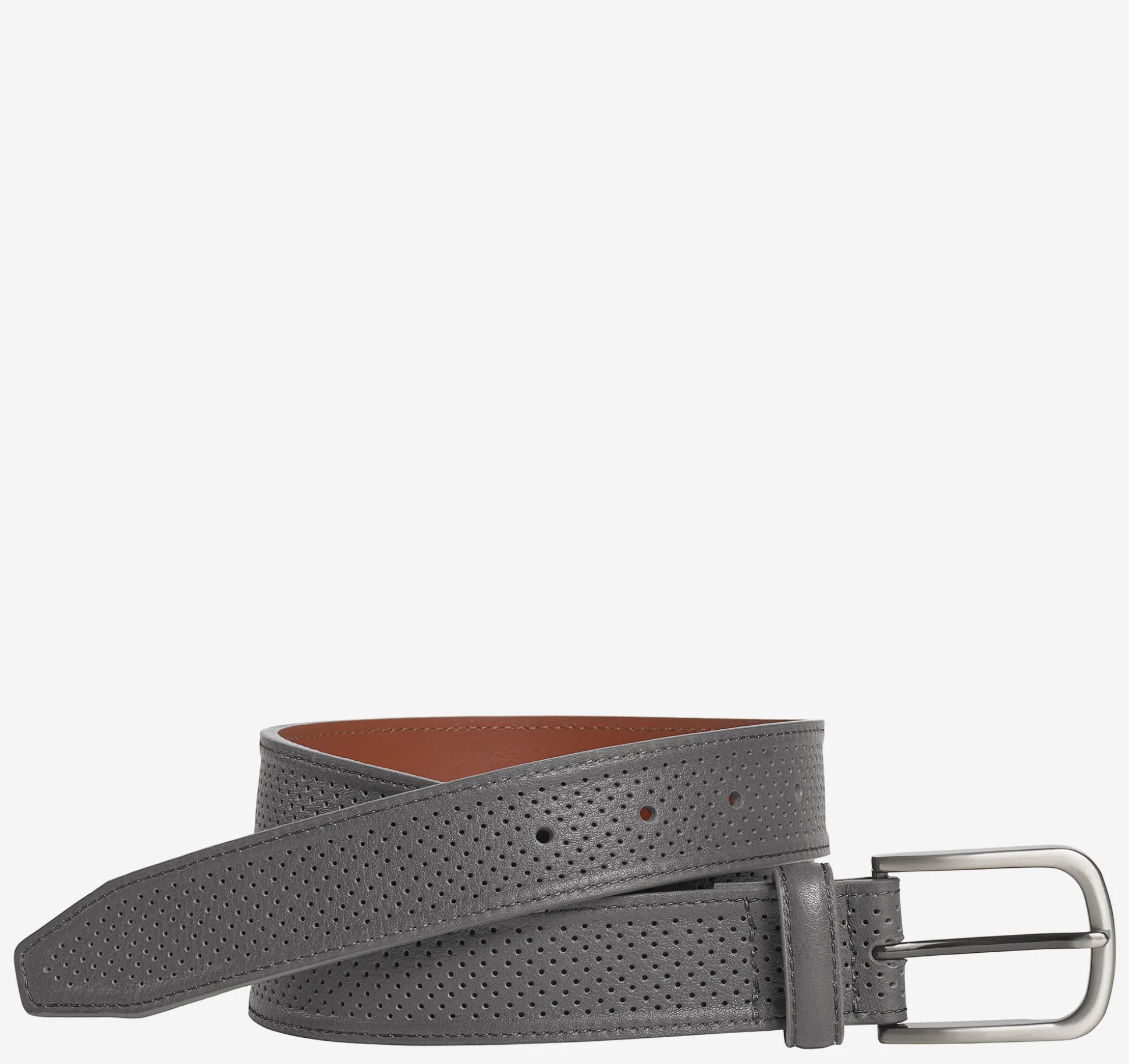 Soft Perforated Leather Belt