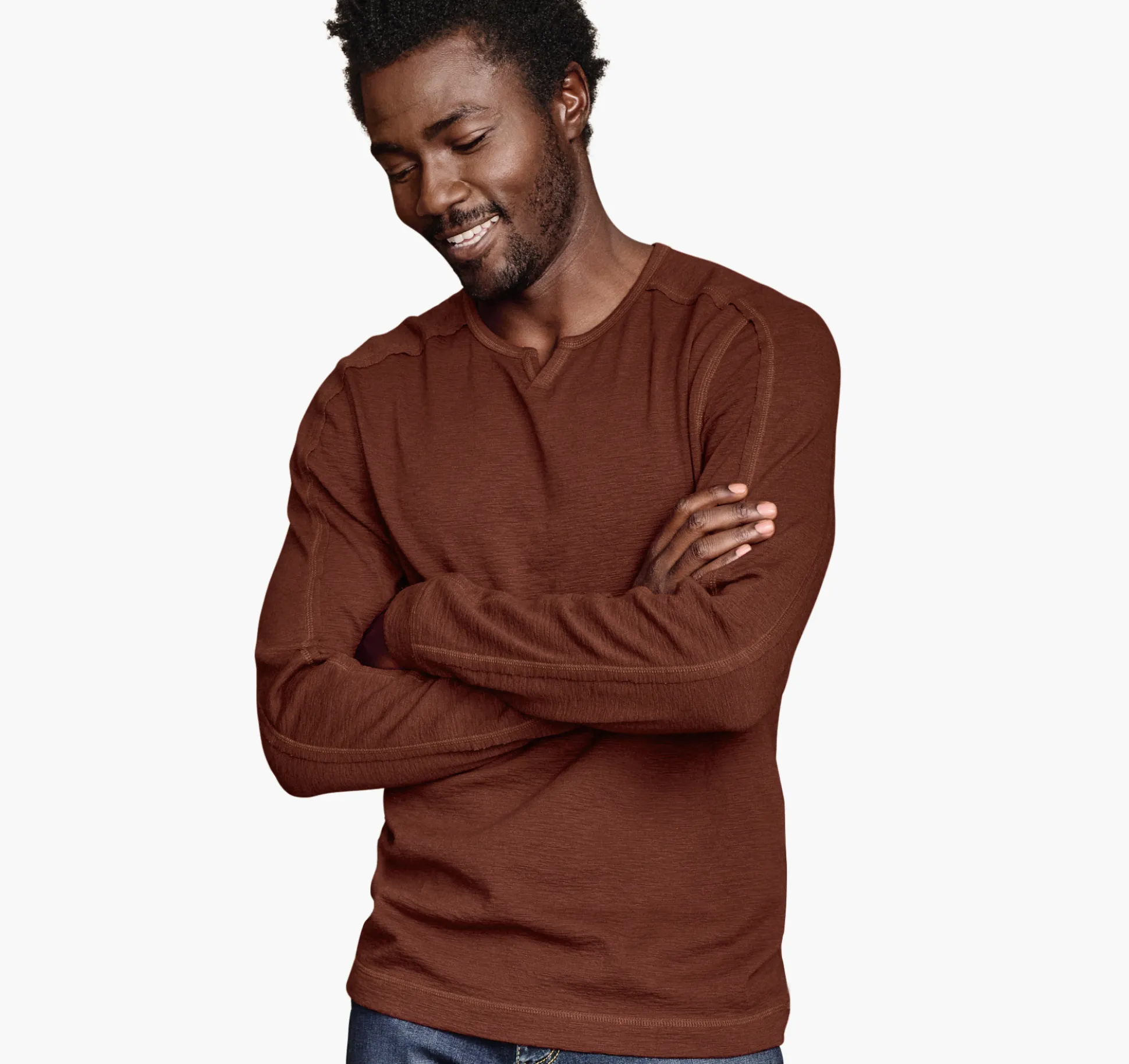Split-Neck Pullover