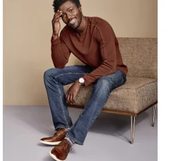 Split-Neck Pullover