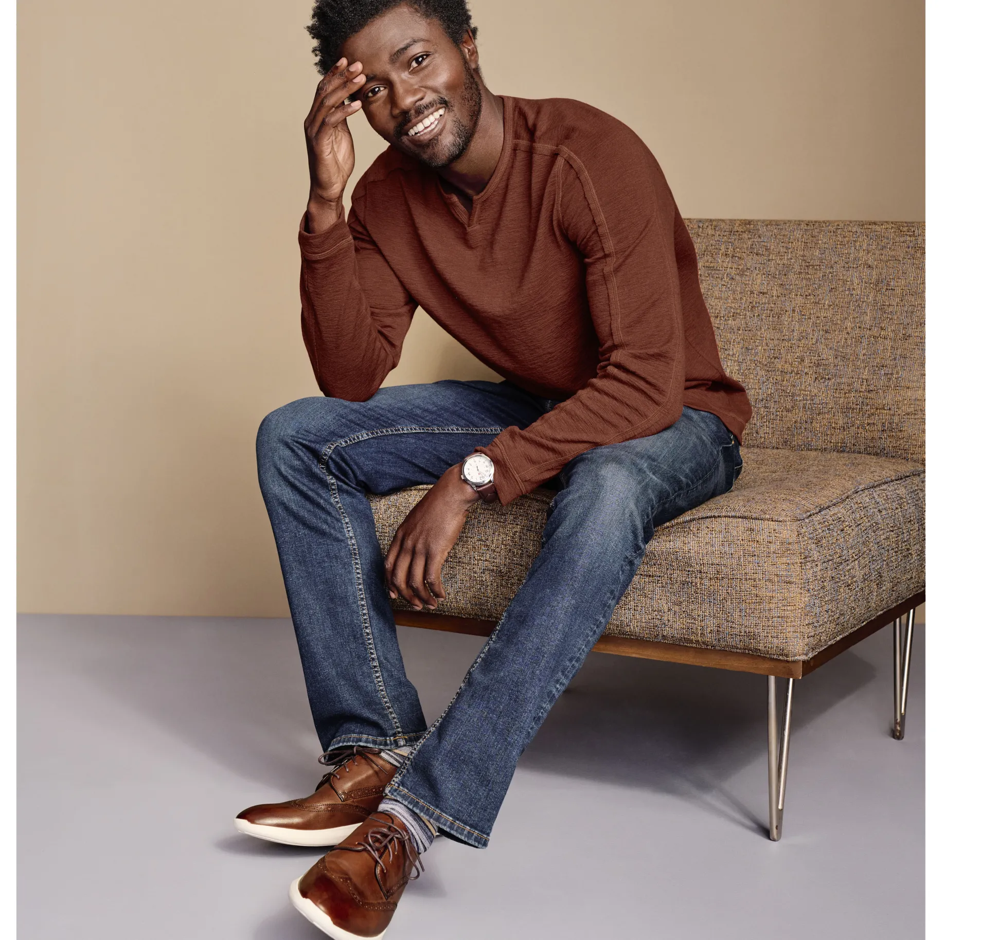 Split-Neck Pullover