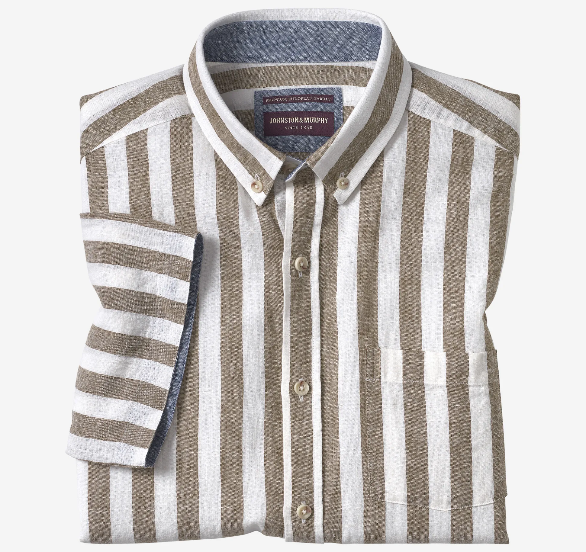 Stripe Linen-Blend Shirt