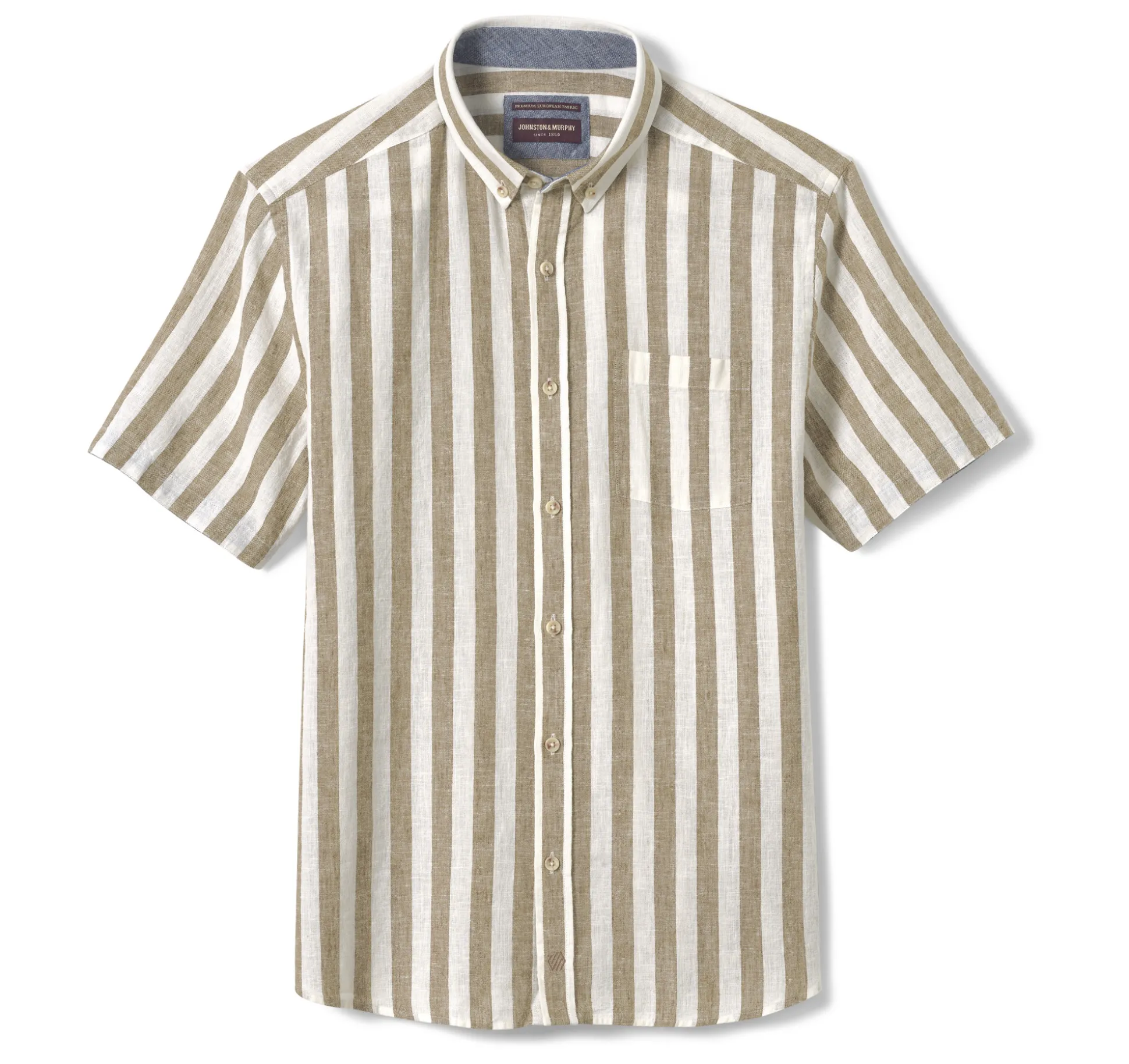Stripe Linen-Blend Shirt