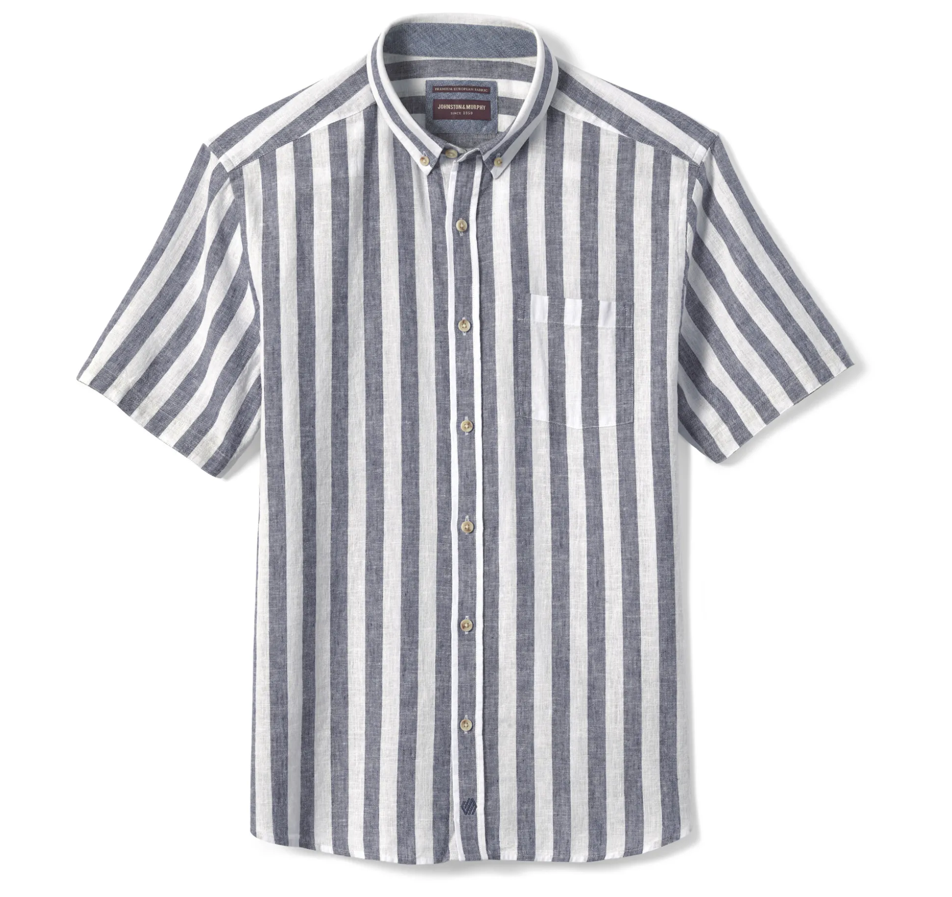 Stripe Linen-Blend Shirt