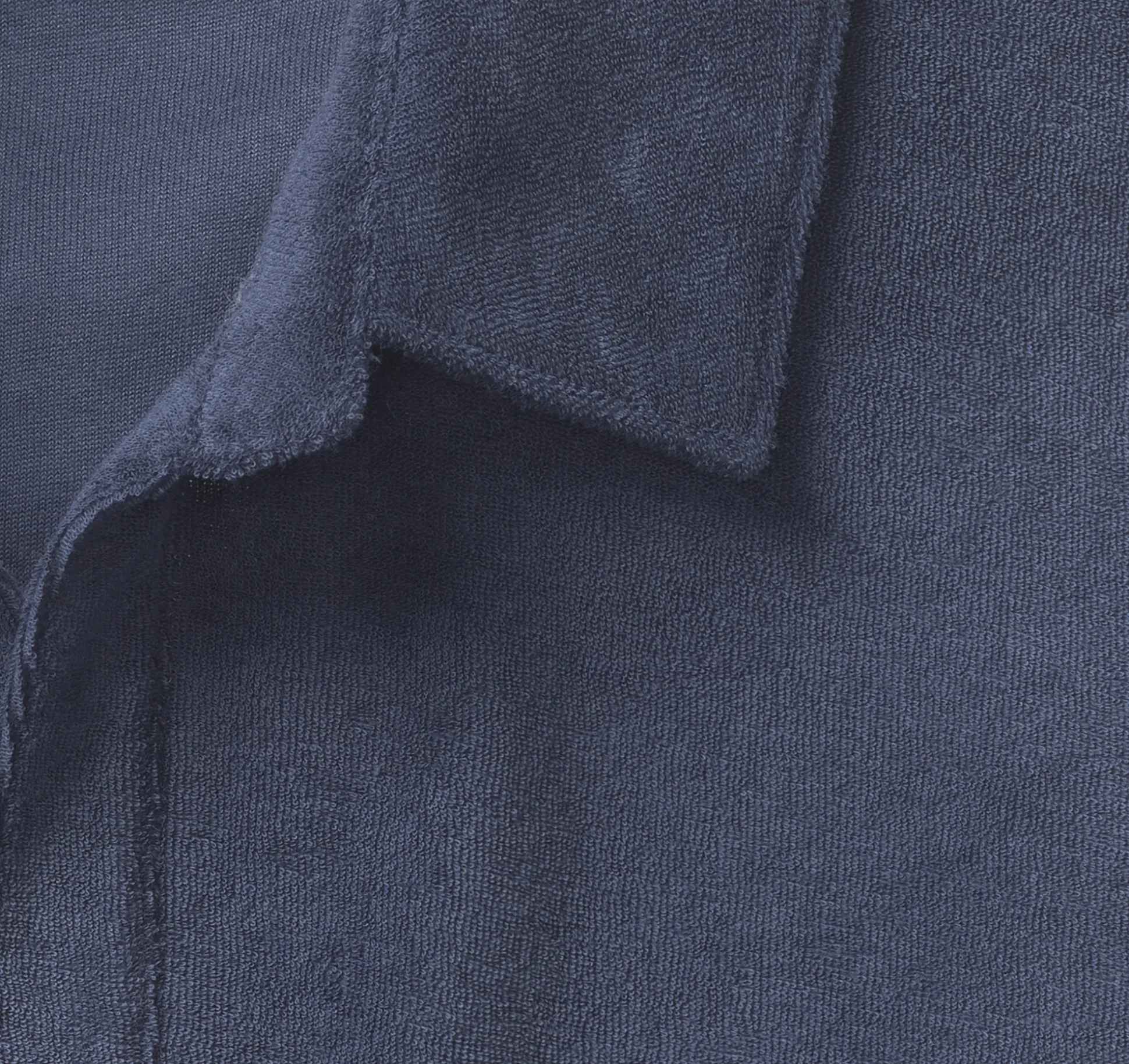 Terry Open Collar Polo