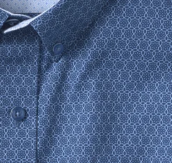 Textured Cotton Short-Sleeve Shirt