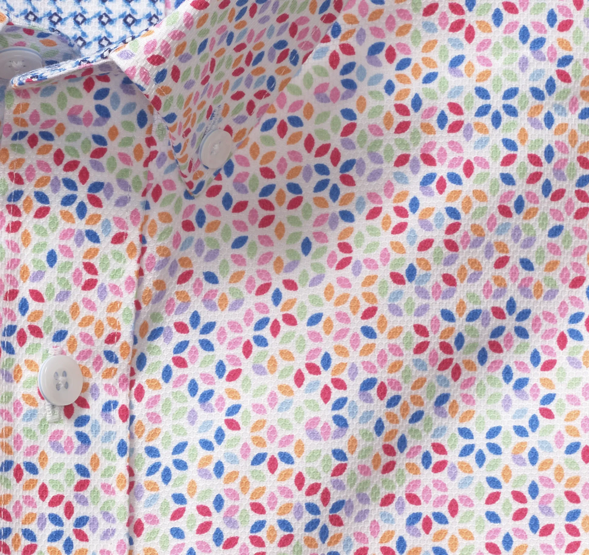 Textured Cotton Short-Sleeve Shirt