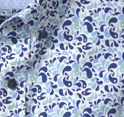 Textured Cotton Short-Sleeve Shirt