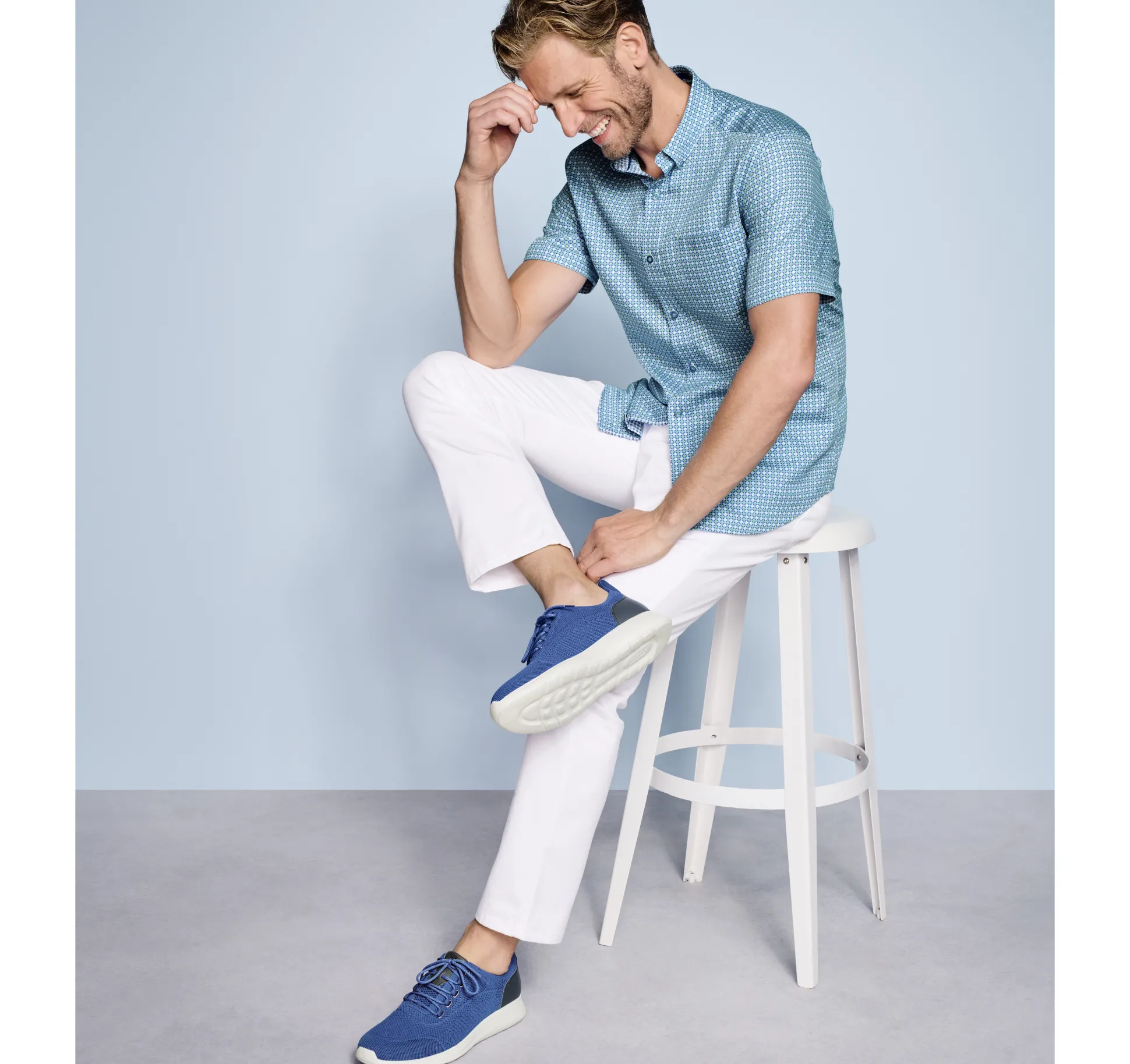 Textured Cotton Short-Sleeve Shirt