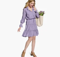 Tiered Printed Dress