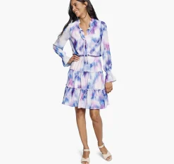 Tiered Printed Dress