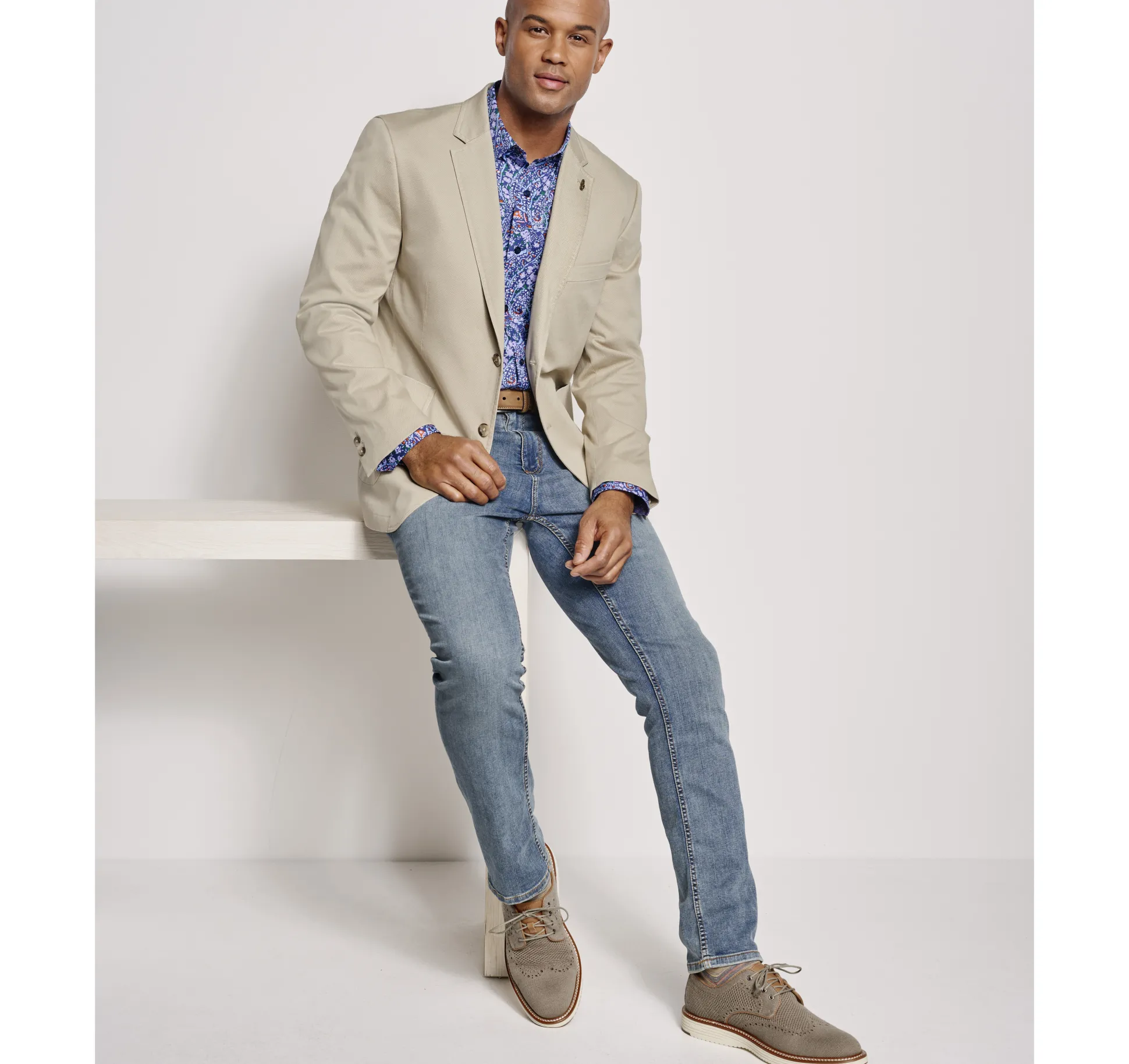 Washed Cotton Blazer