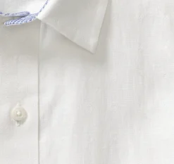 Washed Linen-Blend Shirt