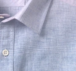Washed Linen-Blend Shirt