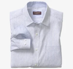 Washed Linen-Blend Shirt
