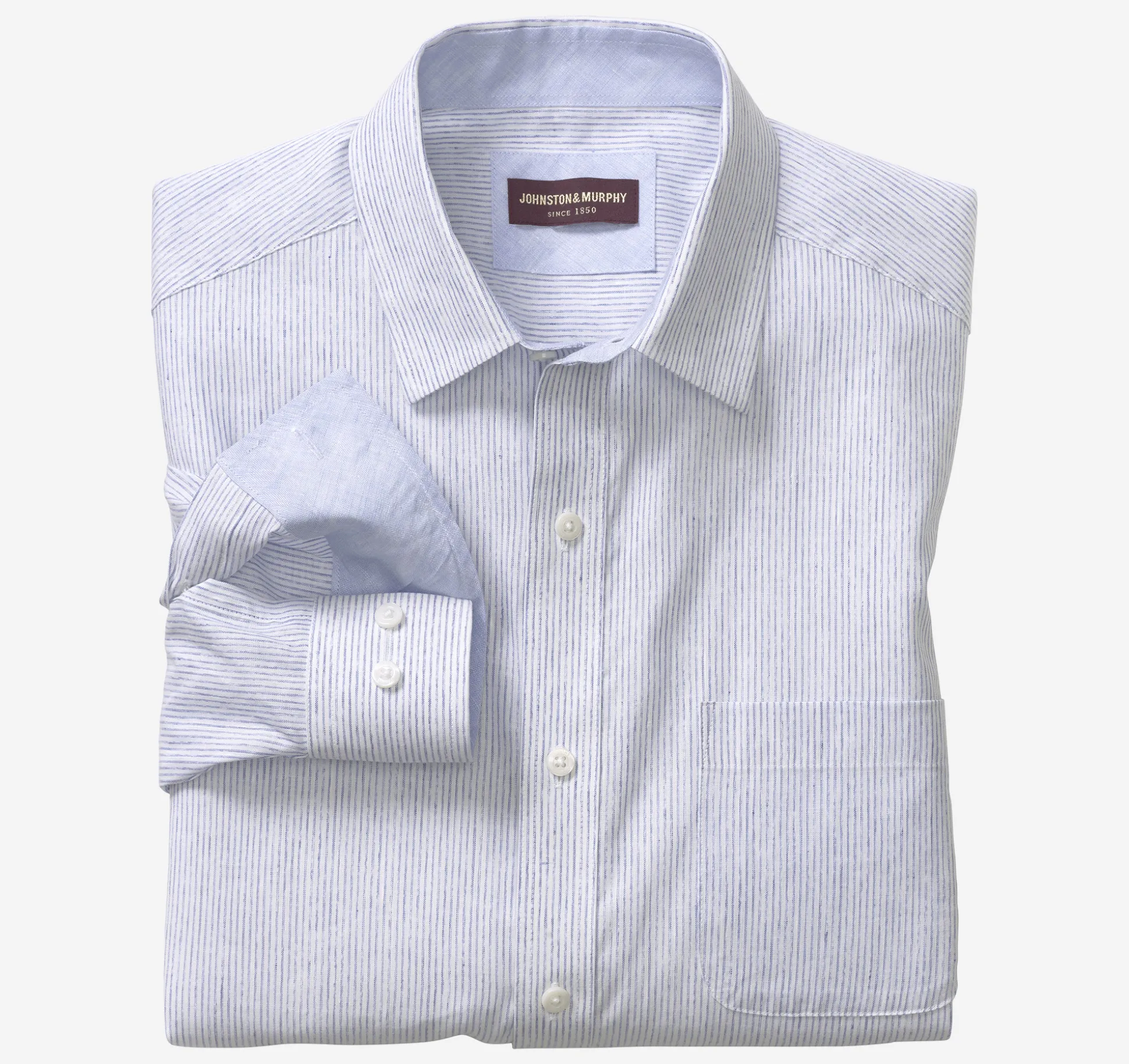 Washed Linen-Blend Shirt
