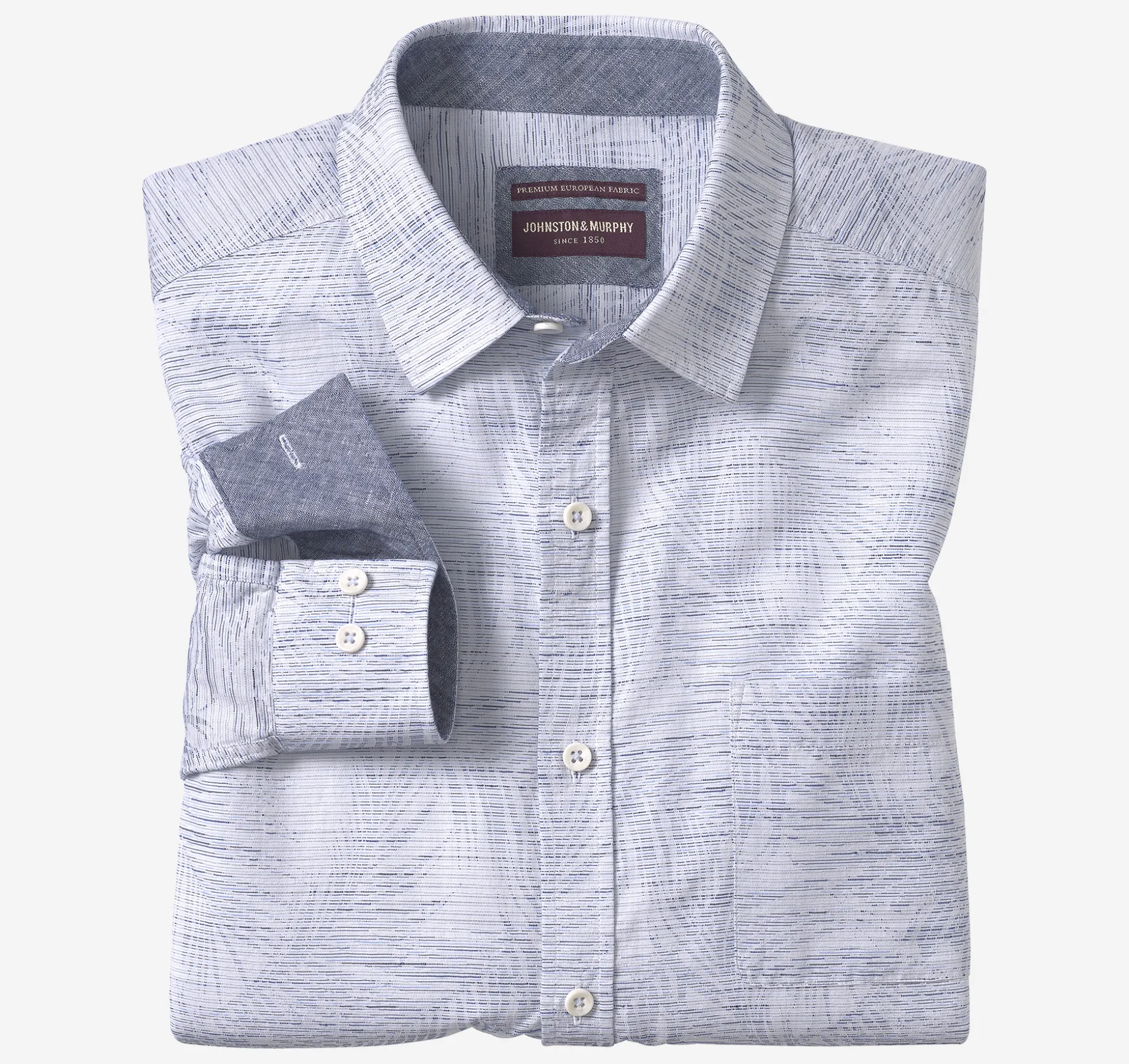 Washed Linen-Blend Shirt