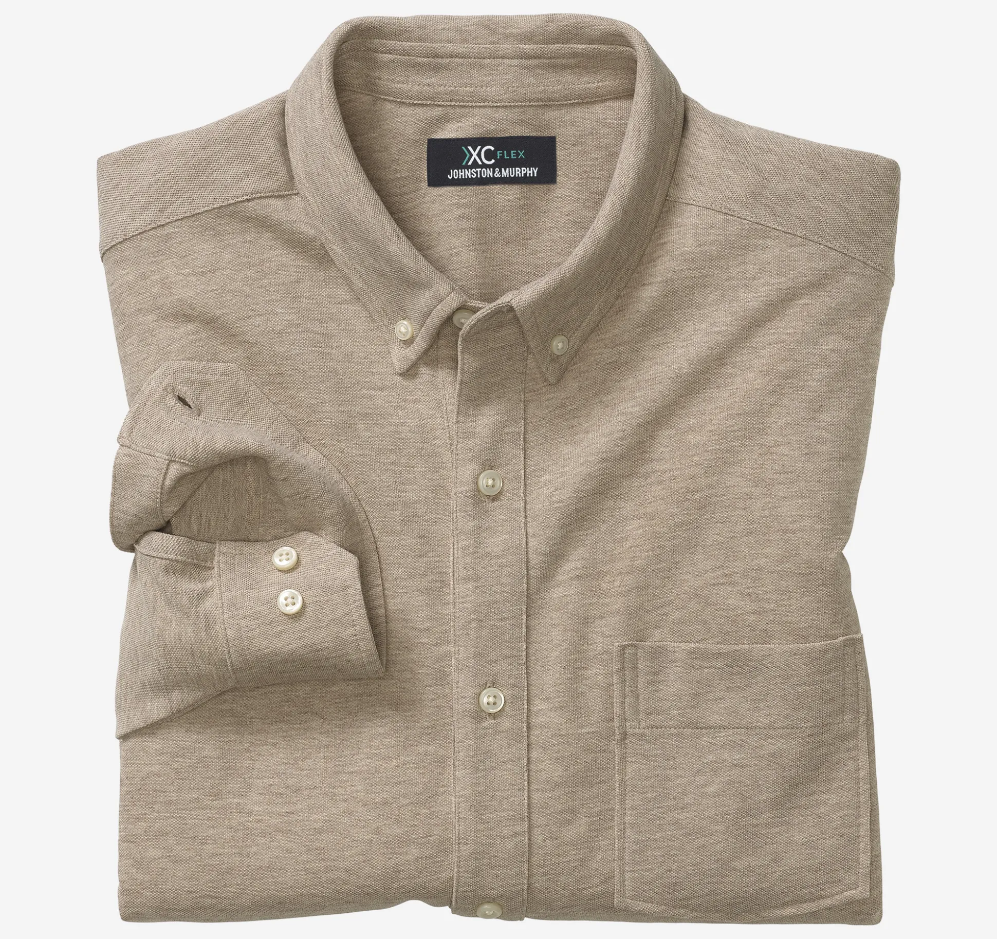 XC Flex® Birdseye Long-Sleeve Knit Shirt