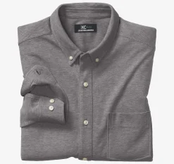 XC Flex® Birdseye Long-Sleeve Knit Shirt