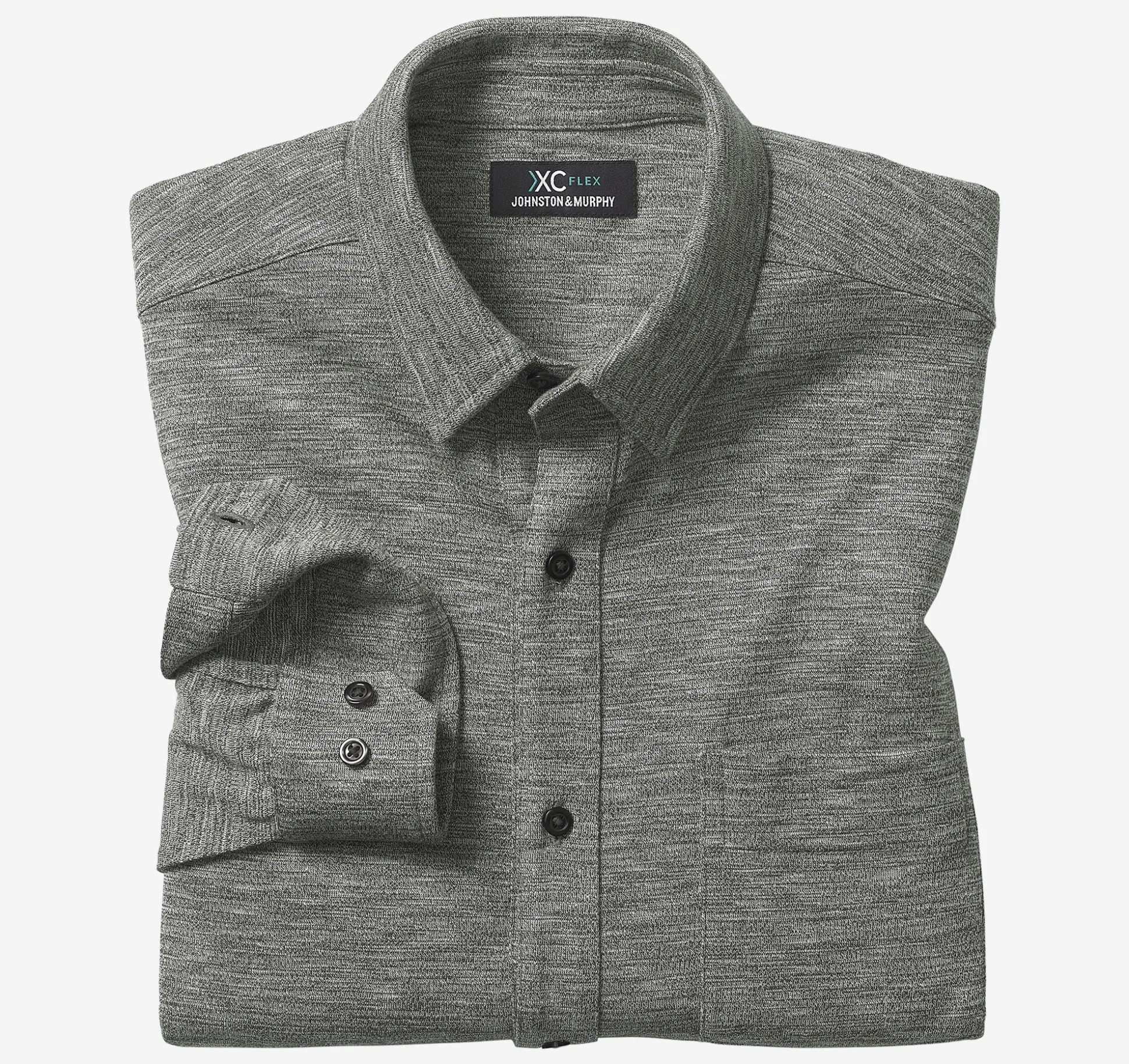 XC Flex® Stretch Textured Long-Sleeve Shirt