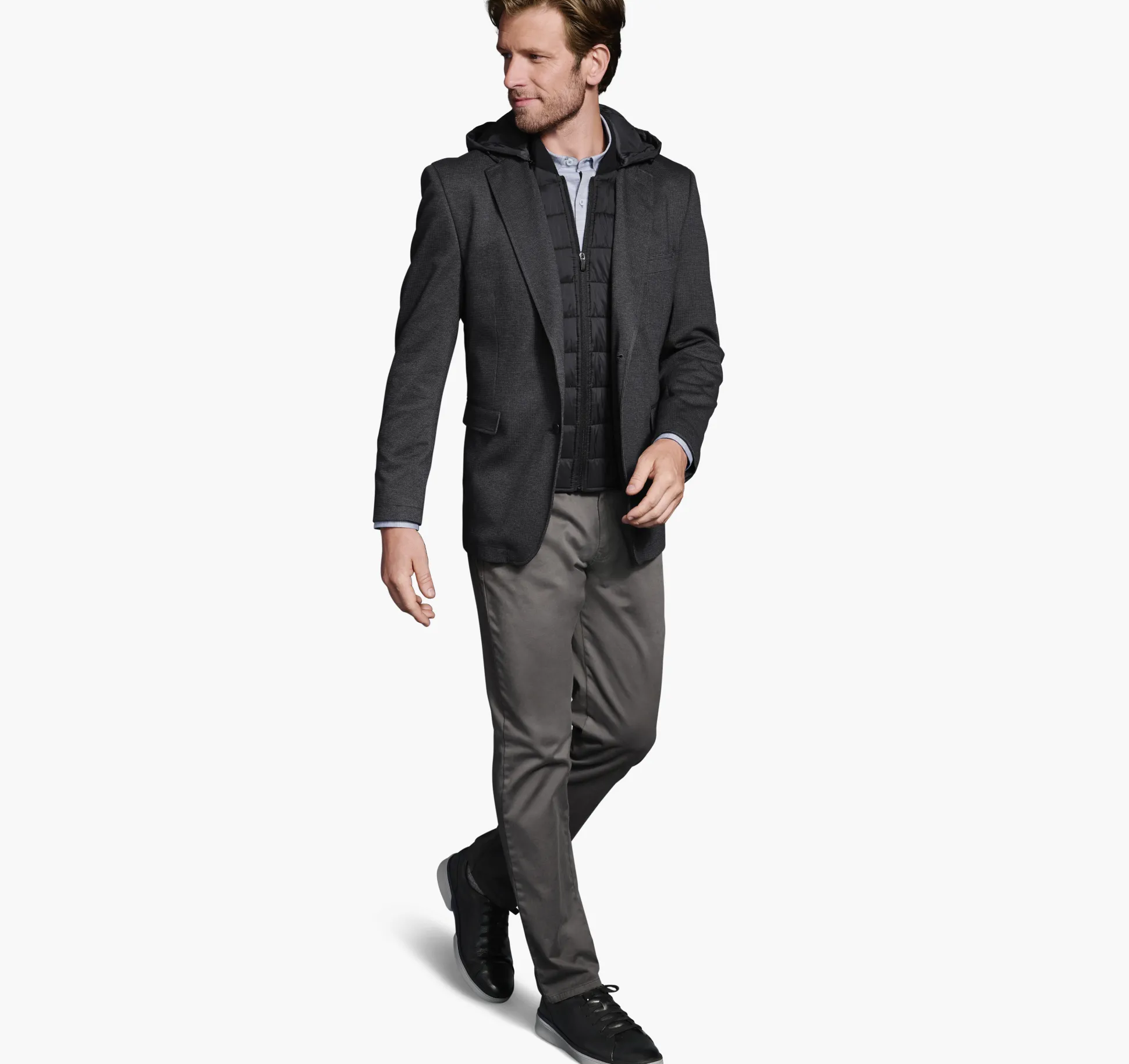 XC4® Knit Hooded Bib Blazer